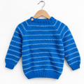 Handmade baby woollen bead line design full sleeves sweater